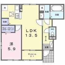 群馬県前橋市総社町総社（賃貸アパート1LDK・1階・50.87㎡） その2