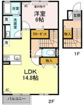 ソレイユ  ｜ 岡山県総社市小寺（賃貸アパート1LDK・2階・56.26㎡） その2