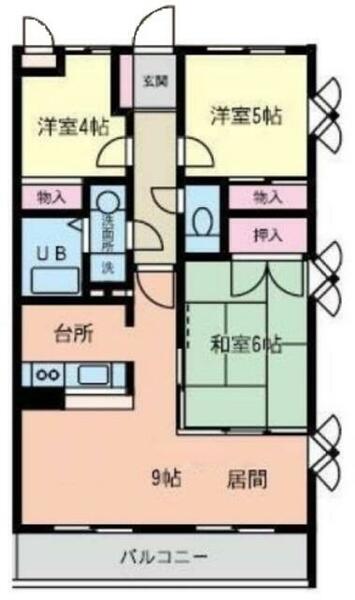 アーバンプレイス橋本｜神奈川県相模原市緑区橋本１丁目(賃貸マンション3LDK・3階・56.09㎡)の写真 その2