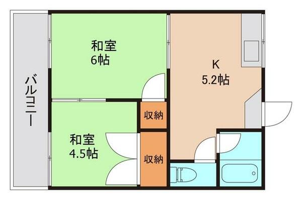 ひかりハウスアクア 102｜千葉県東金市東金(賃貸アパート2K・1階・30.00㎡)の写真 その2