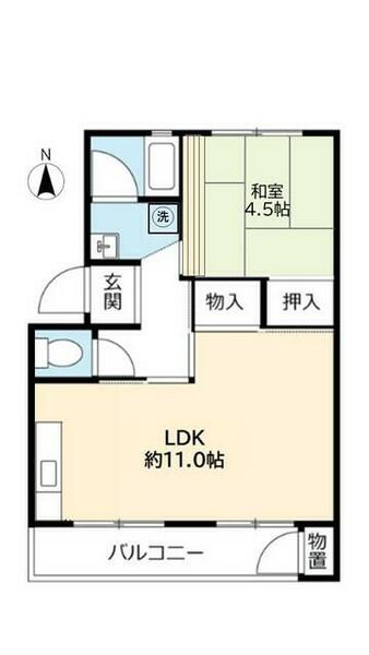 ＵＲ新多聞 4220101｜兵庫県神戸市垂水区学が丘２丁目(賃貸マンション1LDK・1階・43.55㎡)の写真 その1