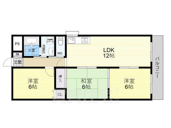 シュテルンパラスト鈴栄｜大阪府大阪市住之江区東加賀屋１丁目(賃貸マンション3LDK・7階・64.96㎡)の写真 その2