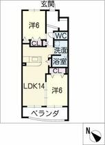 グレイスヒルズマキタ  ｜ 三重県四日市市蒔田３丁目（賃貸マンション2LDK・1階・59.40㎡） その2