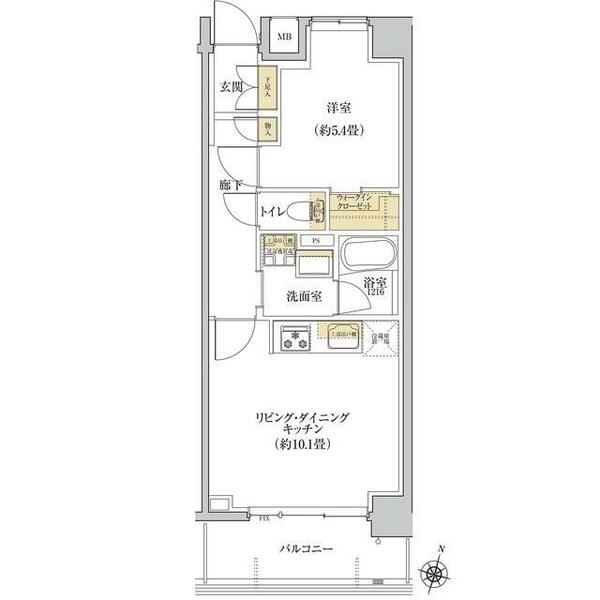 ＫＮＯＣＫＳ弥生台桜テラス 404｜神奈川県横浜市泉区弥生台(賃貸マンション1LDK・4階・39.80㎡)の写真 その2