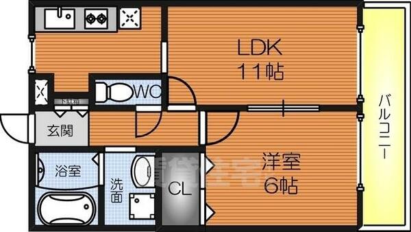 大阪府堺市中区深井東町(賃貸アパート1LDK・3階・40.07㎡)の写真 その2