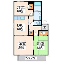 レーベンパレス平成  ｜ 熊本県熊本市南区平成３丁目（賃貸アパート3DK・2階・59.69㎡） その2