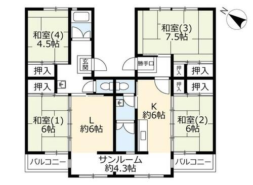 同じ建物の物件間取り写真 - ID:228048012005