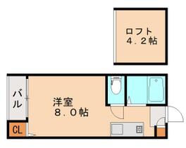 福岡県福岡市南区大楠２丁目（賃貸アパート1R・2階・17.06㎡） その2