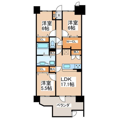 同じ建物の物件間取り写真 - ID:243006752388