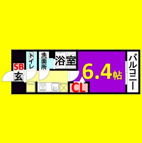 ディアレイシャス名古屋太閤通｜愛知県名古屋市中村区則武本通３丁目(賃貸マンション1K・4階・22.05㎡)の写真 その2