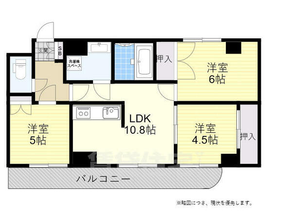 兵庫県神戸市垂水区千鳥が丘２丁目(賃貸マンション2LDK・4階・58.32㎡)の写真 その2