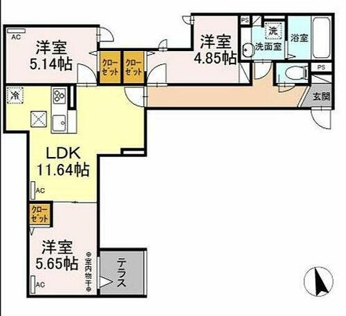 同じ建物の物件間取り写真 - ID:213100093031