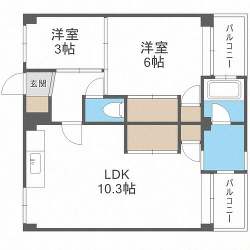 同じ建物の物件間取り写真 - ID:240028311416