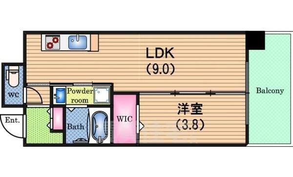 アーバネックス北堀江２｜大阪府大阪市西区北堀江３丁目(賃貸マンション1LDK・6階・32.27㎡)の写真 その2