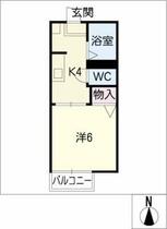 ホワイトハウスⅤ  ｜ 愛知県名古屋市北区西味鋺２丁目（賃貸アパート1K・1階・21.00㎡） その2