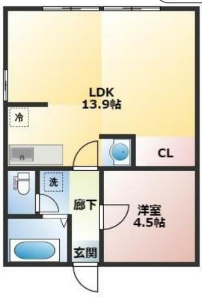 シティハイムコシミズ｜埼玉県川口市大字安行原(賃貸アパート1LDK・2階・41.04㎡)の写真 その2