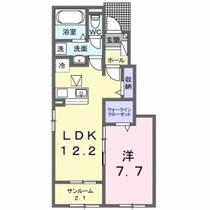 ルーツショアⅠ 104 ｜ 群馬県前橋市駒形町（賃貸アパート1LDK・1階・50.14㎡） その2