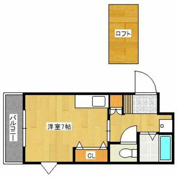 ホワイトハウス姪浜 105｜福岡県福岡市西区小戸４丁目(賃貸アパート1R・1階・21.56㎡)の写真 その2