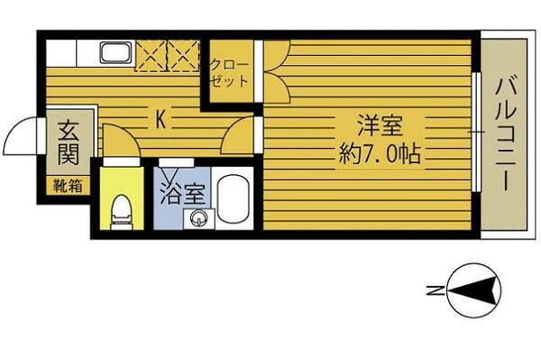 レガーロわさだ 308｜大分県大分市大字田原(賃貸マンション1K・3階・23.00㎡)の写真 その2