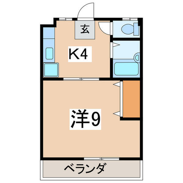 第２キムラコーポ 106｜福島県会津若松市山見町(賃貸アパート1K・1階・28.79㎡)の写真 その2