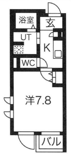 エスペルーモ桜新町｜東京都世田谷区弦巻３丁目(賃貸マンション1K・2階・25.57㎡)の写真 その2