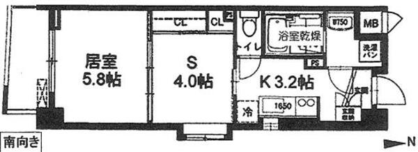 ブラウニー 403｜千葉県船橋市本町２丁目(賃貸マンション1SK・4階・31.18㎡)の写真 その2