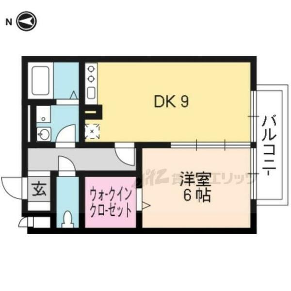 瀬田メディエートプラザＡ棟 103｜滋賀県大津市大江７丁目(賃貸アパート1LDK・1階・40.07㎡)の写真 その2