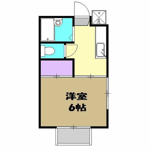 東京都小金井市中町４丁目(賃貸アパート1K・2階・19.63㎡)の写真 その2