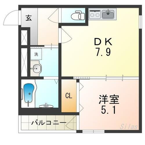 フジパレス平野上町ウエストの間取り