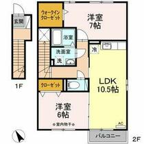 グランモア野町　Ｂ 202 ｜ 三重県鈴鹿市野町東２丁目（賃貸アパート2LDK・2階・62.80㎡） その2