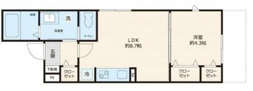 同じ建物の物件間取り写真 - ID:213103112431