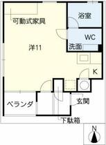 けやきの森ルポ　アートスクエア  ｜ 愛知県海部郡蟹江町宝３丁目（賃貸マンション1R・1階・27.54㎡） その2