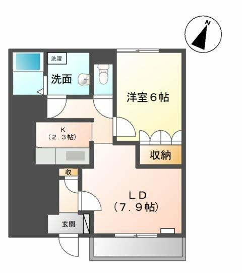 Ｅｘｉａ・Ｇ 105｜静岡県富士市伝法(賃貸アパート1LDK・1階・41.32㎡)の写真 その2