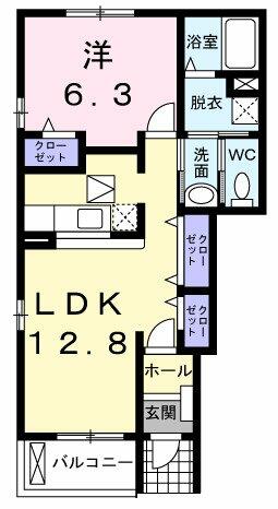 ミッテ・ドルフ西国分Ⅱ｜和歌山県岩出市西国分(賃貸アパート1LDK・1階・46.49㎡)の写真 その2