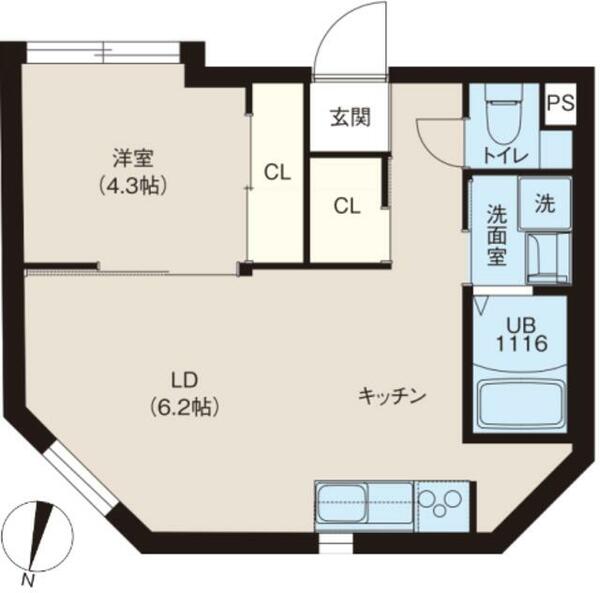 レピュア西新宿レジデンス 301｜東京都中野区弥生町１丁目(賃貸マンション1LDK・3階・35.09㎡)の写真 その2