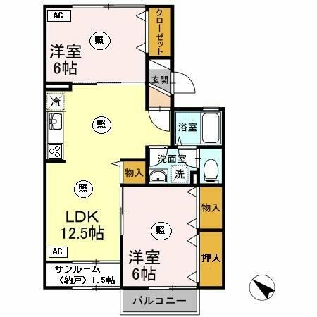 同じ建物の物件間取り写真 - ID:218000559164