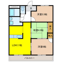 岐阜県羽島郡笠松町円城寺（賃貸マンション3LDK・4階・57.80㎡） その2