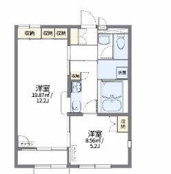 埼玉県入間市狭山台２丁目(賃貸アパート1LDK・1階・43.06㎡)の写真 その2