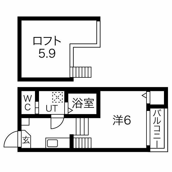 Ｐｒｅｎｄｒｅ－Ｒ　（プランドールＲ） 101｜愛知県名古屋市西区八筋町(賃貸アパート1K・1階・20.13㎡)の写真 その2