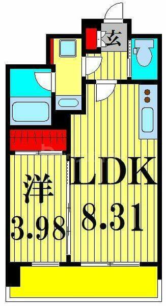 プレジオ亀有 503｜東京都葛飾区青戸８丁目(賃貸マンション1LDK・5階・31.50㎡)の写真 その2