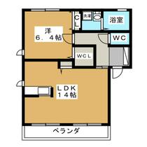 スカイハイツ大門　Ｂ棟 101 ｜ 長野県長野市大字安茂里（賃貸アパート1LDK・1階・50.54㎡） その2