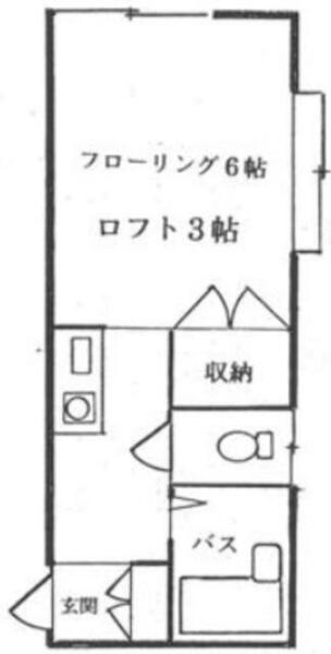 Ｋフラット｜東京都板橋区南常盤台２丁目(賃貸アパート1K・2階・19.80㎡)の写真 その2