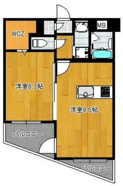 ＫＩＥＲＲＡＳＡＡＲＩ（キエラサーリ） 202｜福岡県糸島市前原駅南１丁目(賃貸マンション1LDK・2階・37.67㎡)の写真 その2