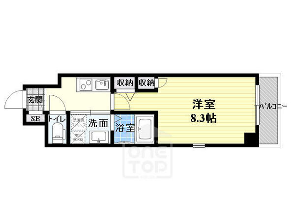 ブランシュ京橋｜大阪府大阪市城東区野江２丁目(賃貸マンション1K・1階・24.67㎡)の写真 その2