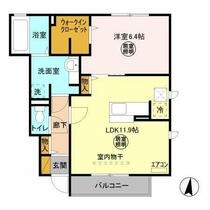 茨城県水戸市平須町（賃貸アパート1LDK・1階・47.44㎡） その2