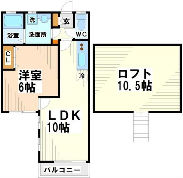 マスコットパレス｜東京都杉並区上高井戸１丁目(賃貸アパート1SLDK・2階・35.19㎡)の写真 その2