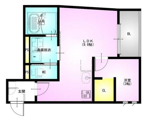 同じ建物の物件間取り写真 - ID:211047246164