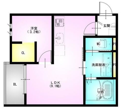 同じ建物の物件間取り写真 - ID:211047211769