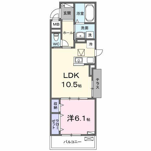 ラ・ミア・ヴィア｜神奈川県茅ヶ崎市松林３丁目(賃貸アパート1LDK・1階・41.88㎡)の写真 その2