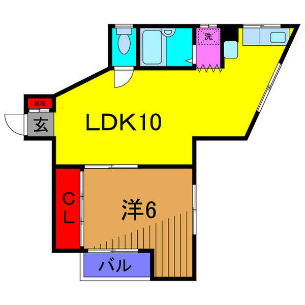 スズキビル｜東京都葛飾区金町５丁目(賃貸マンション1LDK・4階・31.00㎡)の写真 その2